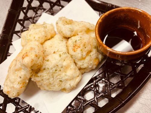 クリームチーズの磯部揚げ